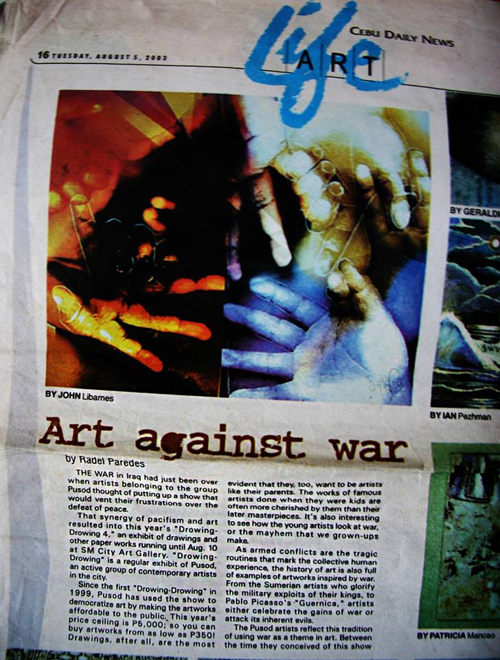 cebu art against war | jm libarnes art gallery | Cebu Daily News | Radel Paredes