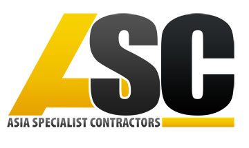 asia contractors logo | mining logo design