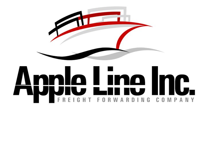 Apple Line inc. freight cargo logo | logo designer makati