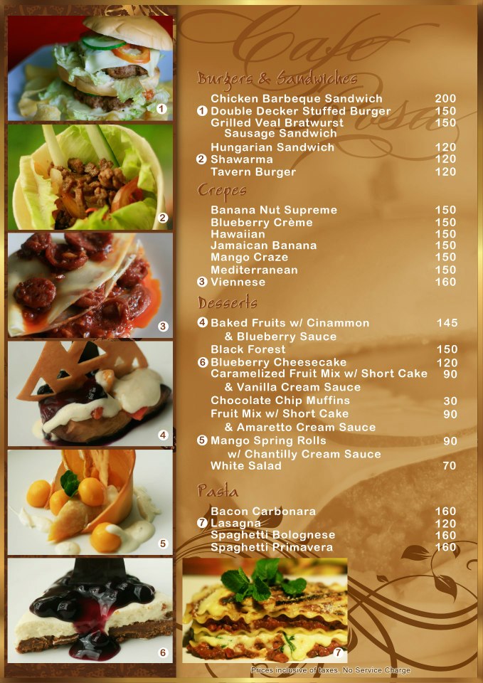 manila restaurant menu design | makati club