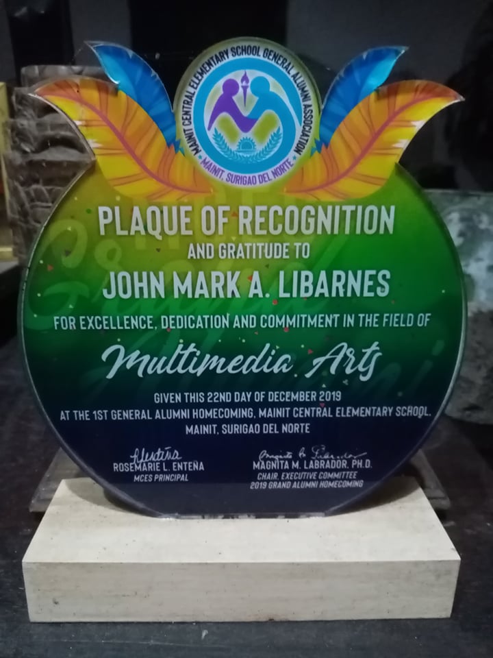 JM Libarnes Multimedia Artist Award 2019 | Mainit Surigao